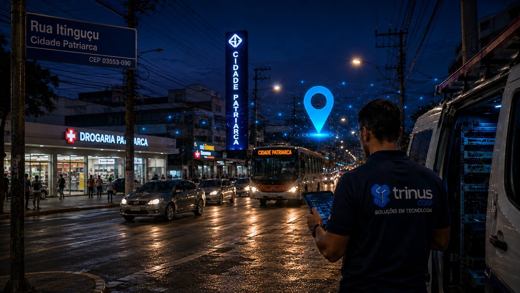PABX IP em Cidade Patriarca — Rua Itinguçu — Estação Patriarca — Trinus Corp