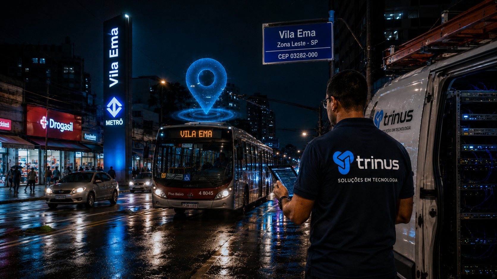 PABX IP em Vila Ema — Av. Vila Ema — Linha 15 Prata — Trinus Corp