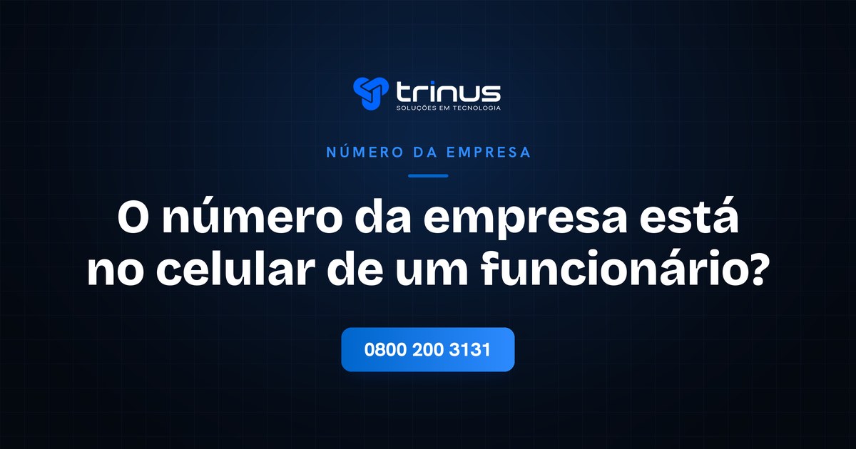 Número da empresa no celular de um funcionário